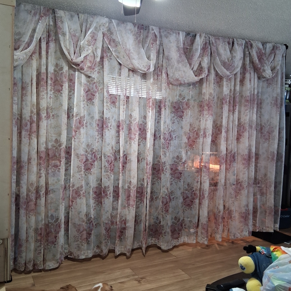 Pretty Sheer Floral Curtains - Picture 16 of 16